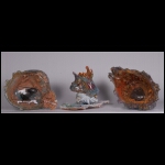 Castle with Coal Cored Gold (mantel detail) 10 x 30 x 8 in.jpg